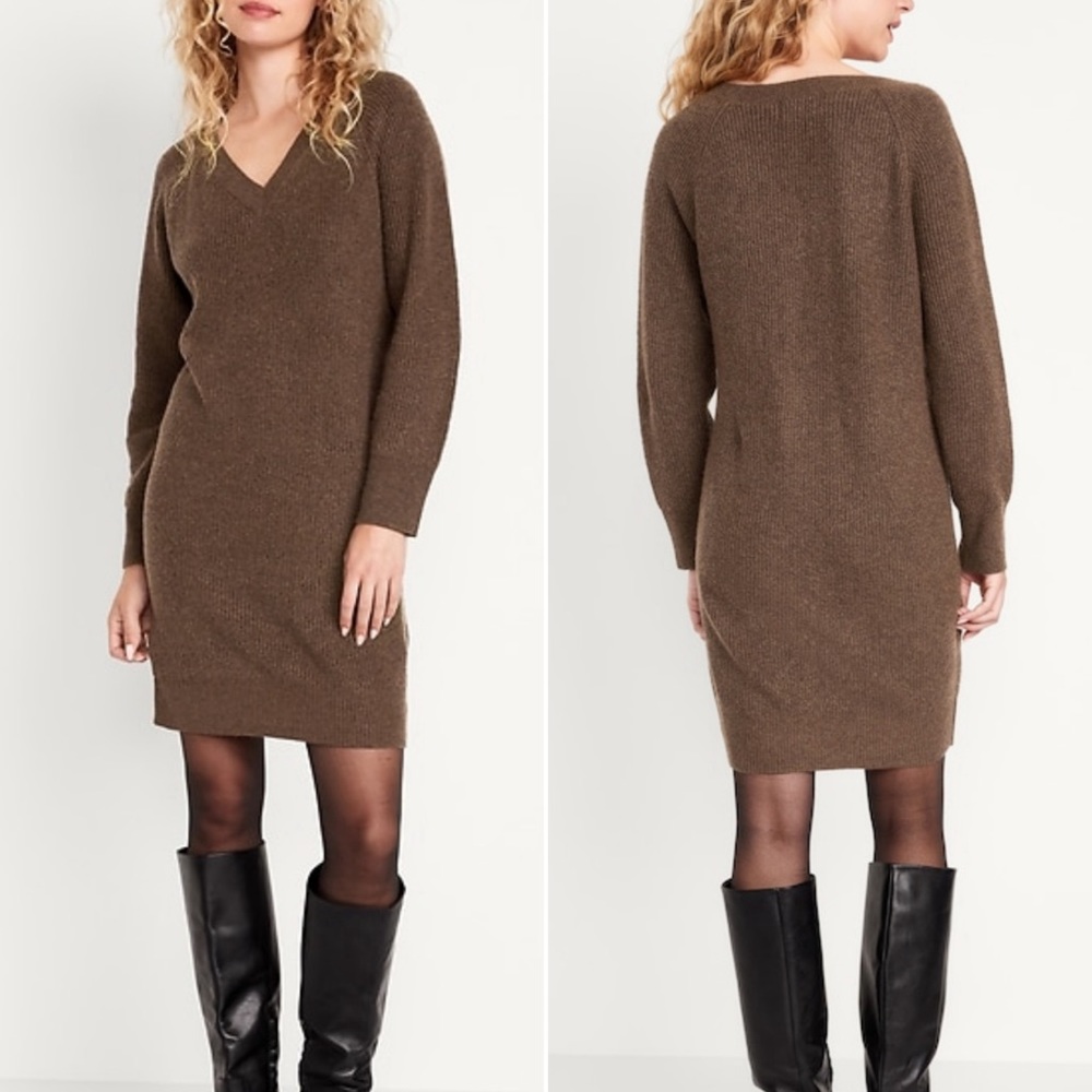 Old Navy V Neck Sweater Dress, NWT - Picture 7 of 8